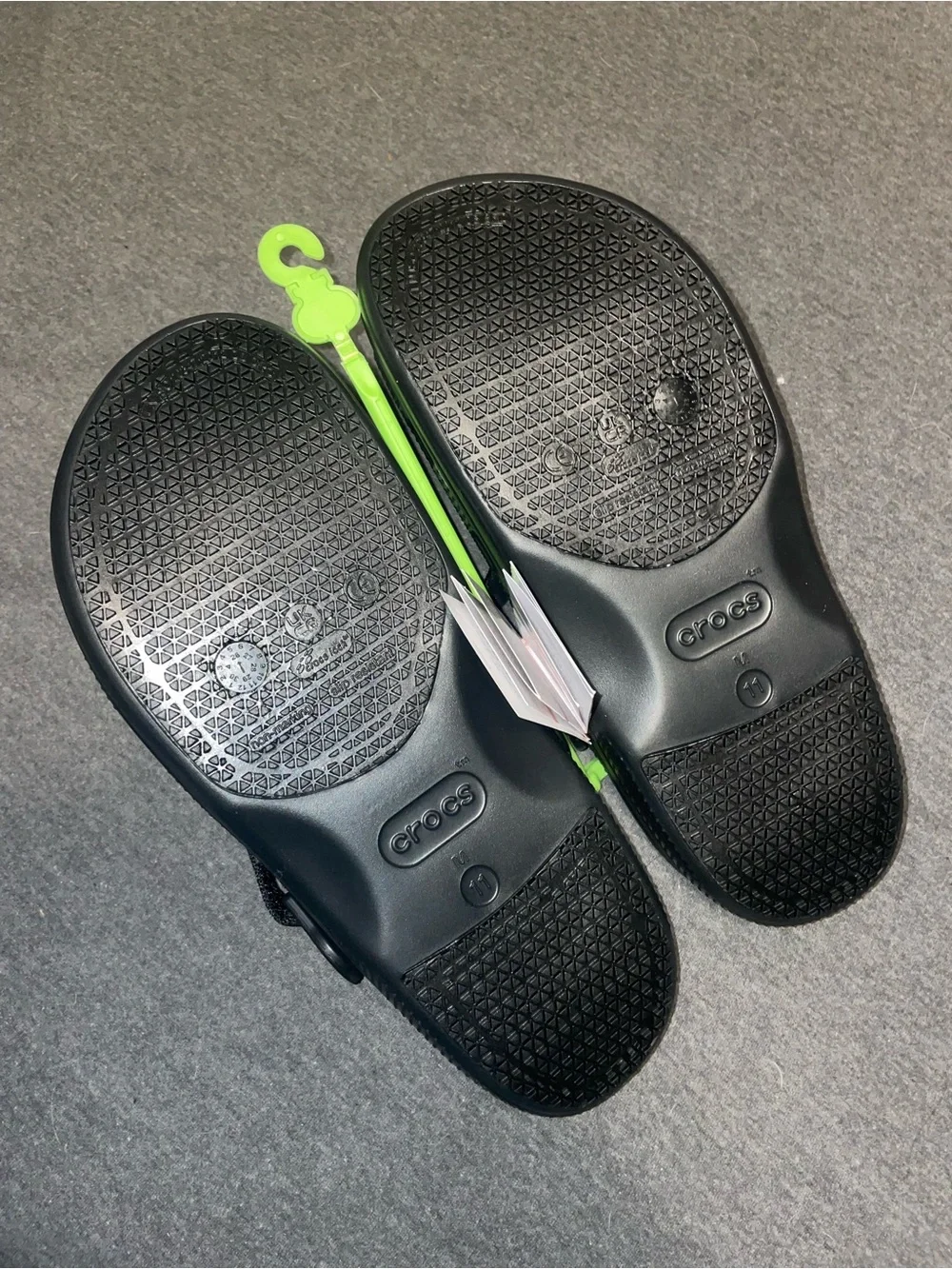 Mens size 11 Black crocs at work Clog Lightweight Comfort